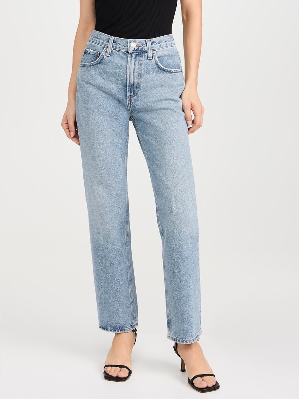 AGOLDE VALEN Mid Rise Vintage Straight Jeans